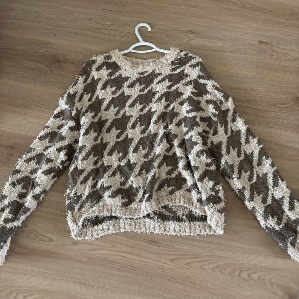 Cozy Brown and Cream Sweater